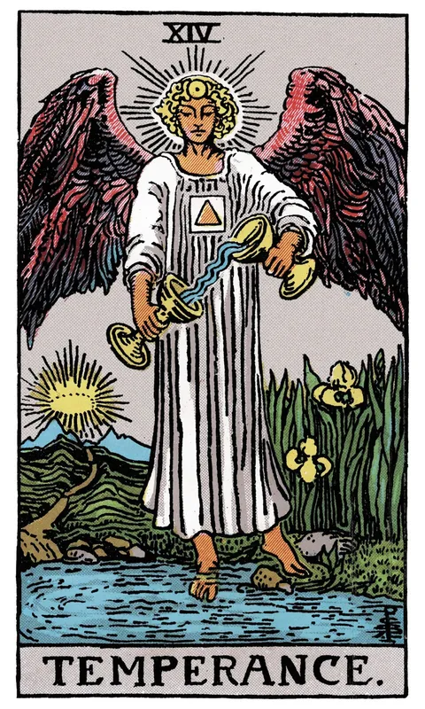 Temperance tarot card